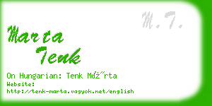 marta tenk business card